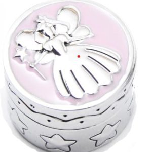 Metal Tooth Fairy Box Pink Keepsake Baby Gift