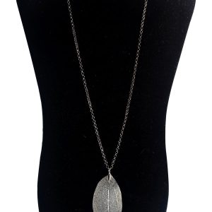 Delicate Silver Leaf Necklace