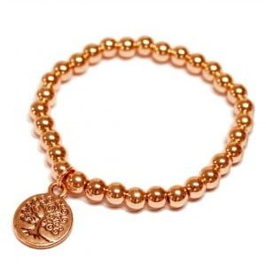 Tree of Life on Rose Gold Bracelet