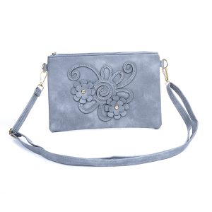Summer Grey Daisy Delight Shoulder Bag