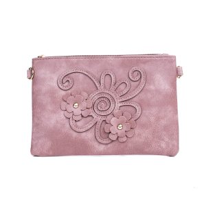 Pink Coral Daisy Delight Shoulder Bag