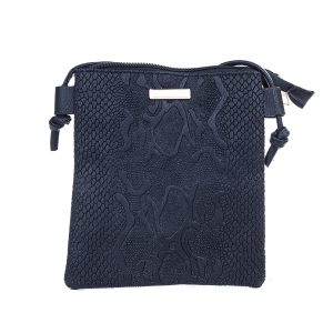 Black Snake Pattern Shoulder Bag