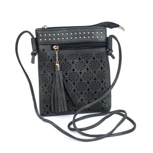 Forest Green Mosaic Pattern Crossbody Bag