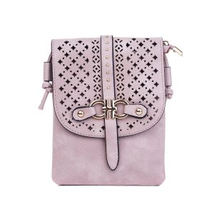 Pink Diamond Patterned Crossbody Bag