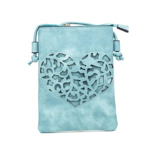 Heart Patterned Crossbody Bag