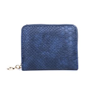 Snake like Navy Card Holder & Wallet