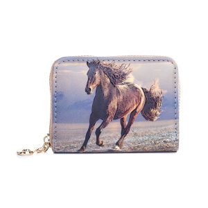 Galloping Horse Card Holder Wallet