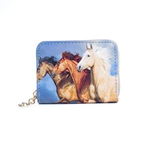 Three Stallions Card Holder Wallet