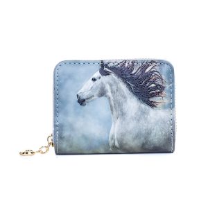Grey Stallion Card Holder Wallet