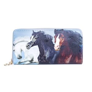 Stallions (3) Zipped Wallet