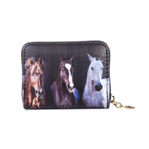 Three Stallions Card Holder Wallet
