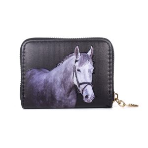 Dappled Grey Stallion Card Holder Wallet