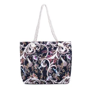 Modern Chic Navy & White Tote Bag