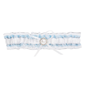 Organza Diamante & Pearl Garter
