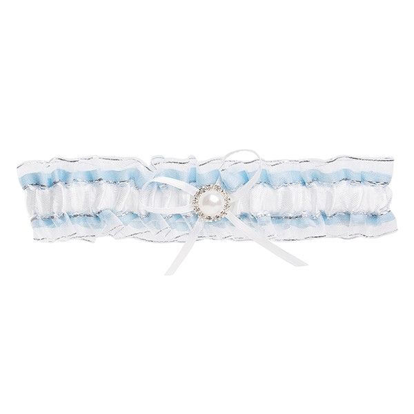 Organza Diamante & Pearl Garter