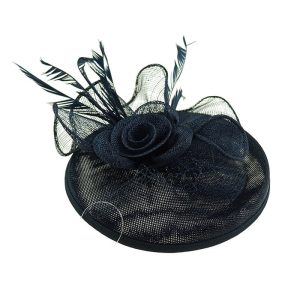 Designer Navy Blue Fascinator Headpiece
