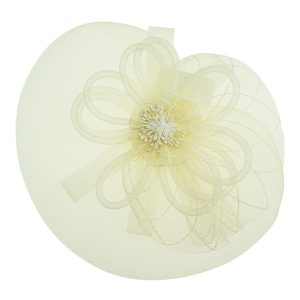 Elegant Cream Fascinator Headpiece