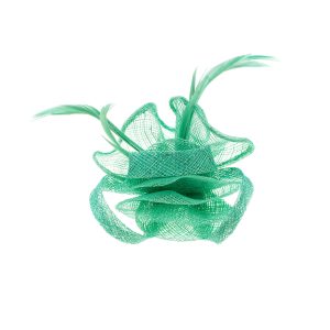 Designer Teal Fascinator Headpiece