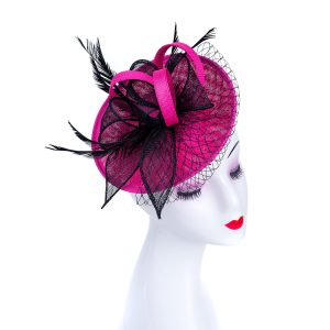 Luxurious Hot Pink Fascinator Headpiece
