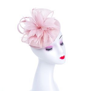 Designer Pink Fascinator Headpiece