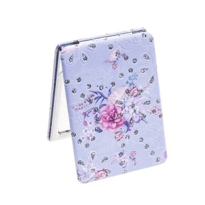 Lilac Flower Compact Mirror