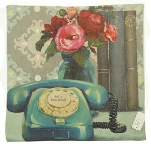 Old Telephone Scene Cushion