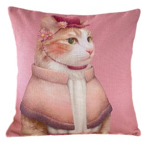 Cat in Cloak Cushion