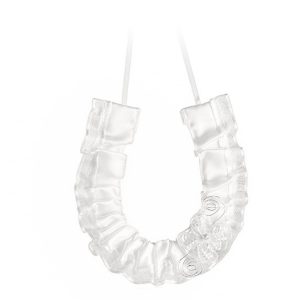 Ivory Metallic Swirls Bridal Horseshoe