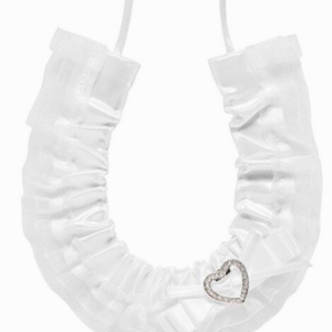 Satin Horseshoe with Heart Diamante