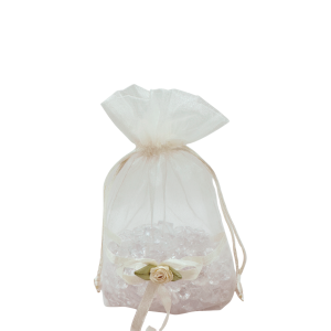 Organza Bags 18cm x 13cm – Ivory Rose (12)