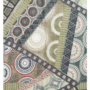 Green Mosaic Lightweight Scarf