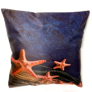Starfish & Rope Silk Cushion