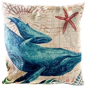 Humpback Whales Cushion