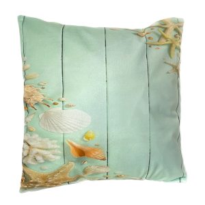 Starfish & Shells Velvet Cushion