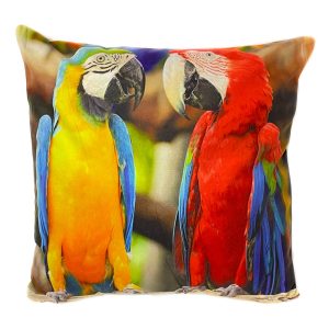 Cute Macaw Parrots Cushion