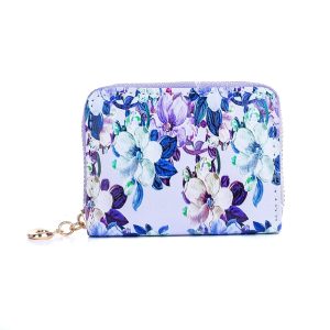Summer Violets Card Holder Wallet
