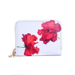 Wild Red Poppy Card Holder Wallet