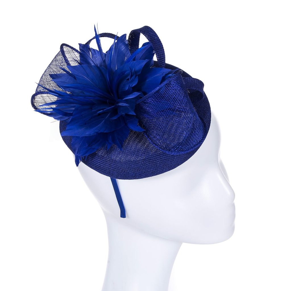 Designer Royal Blue Fascinator The Specialty House