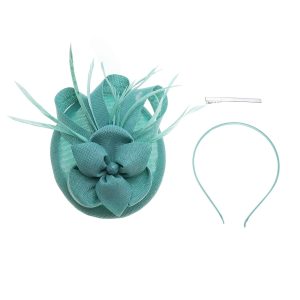 Daisy Peppermint Green Petal Pillbox Fascinator