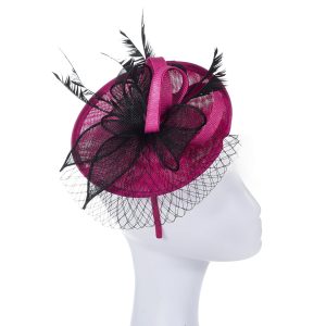 Luxurious Hot Pink Fascinator Headpiece
