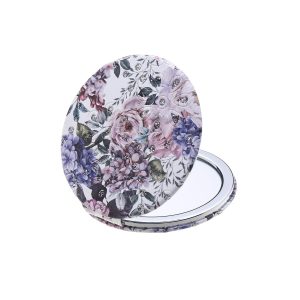 Summer Floral with Diamantes Compact Mirror