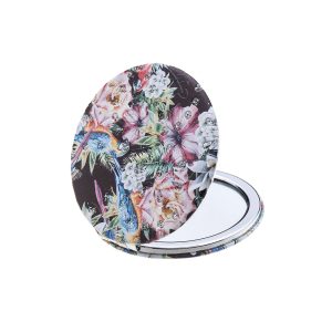 Floral with Diamantes Compact Mirror