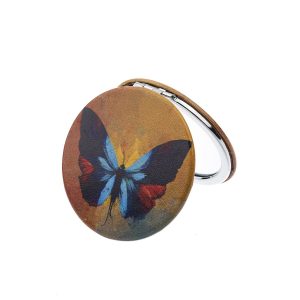Compact Mirror – Blue Butterfly