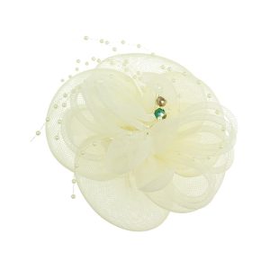 Rose Bud & Pearl Beads Fascinator