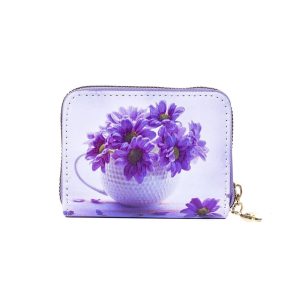 Card Holder – Purple Daisies