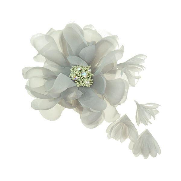 Flower Crystal Clip Fascinator - Image 4