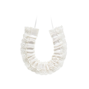 Satin Horseshoe With Delicate Lace