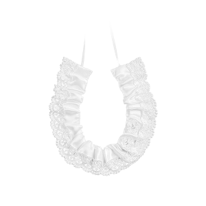 Satin Horseshoe With Delicate Lace