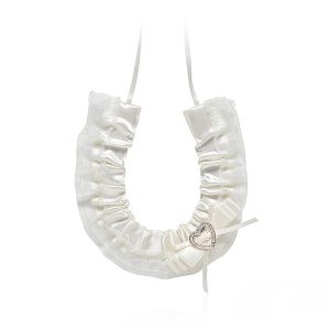 Horseshoe – Satin with Heart Diamante