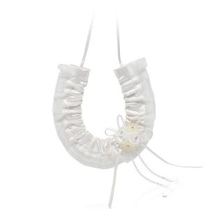Horseshoe – Satin With Flower Cluster